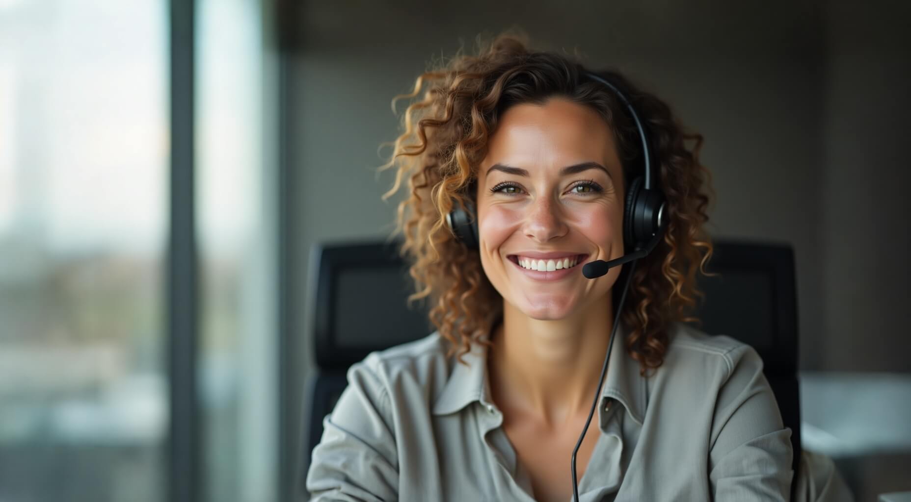 A dedicated Gabbyville bilingual receptionist assigned to one business