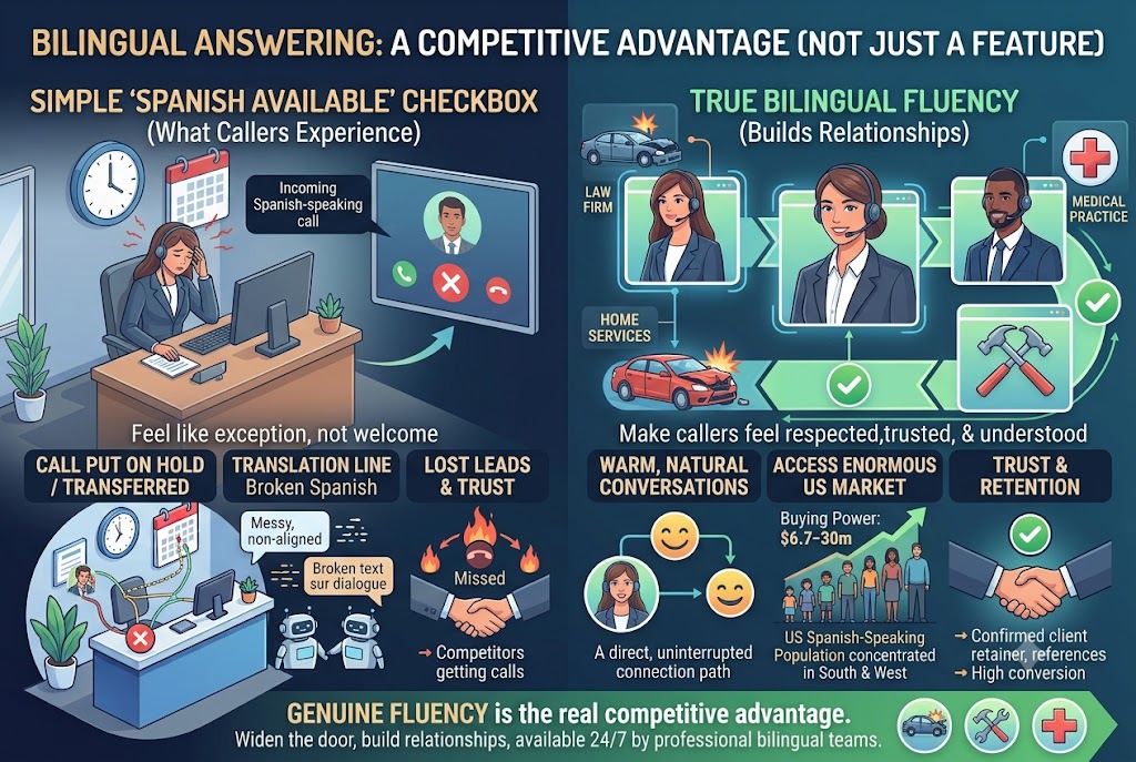 Why a Bilingual Answering Service Is a Competitive Advantage, Not Just a Feature